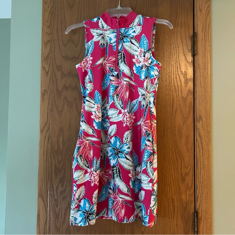 Tommy Bahama Pink Tropical Floral Mini Dress